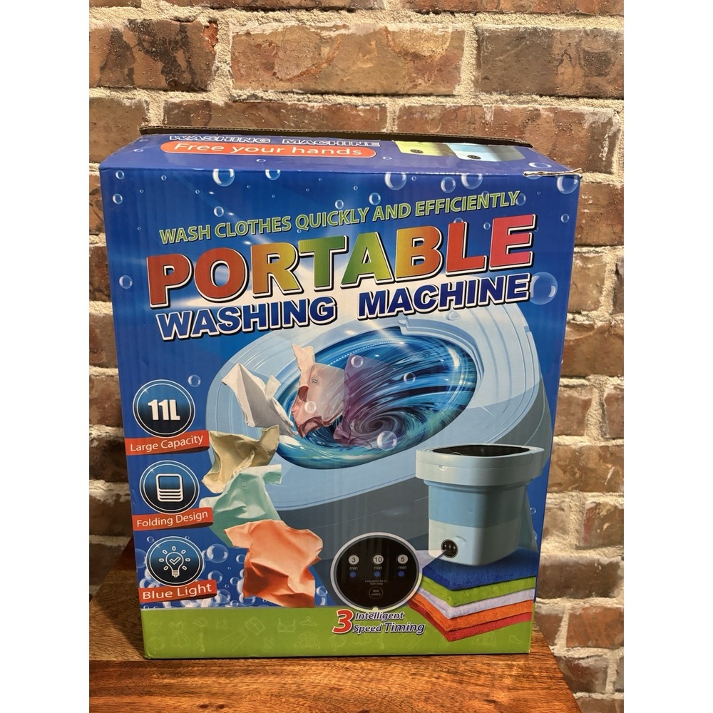 Portable Washing Machine, Foldable For Easy Storage, Electric, New w/ Open Box!